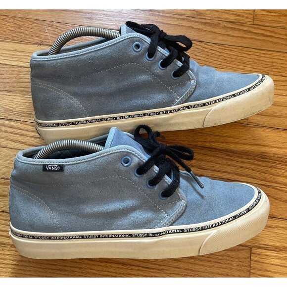 Mens Size 8 (W9.5) Stussy x Vans Chukka LX Skate Shoes Washed Niagara Summer ‘17 - Picture 1 of 10